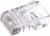 Вилка RJ-45 8P8C универсал кат.5e. 6 мкр со сквозным отверстием 10шт LC-PTU-01/10