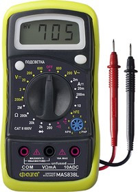 Мультиметр цифровой MAS838L 5000513