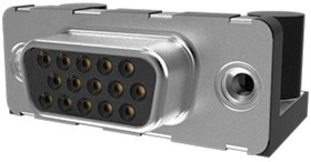 CD15S13E4RL12LF, D-Sub High Density Connectors DSUB RA PIP STB 15SKT CD15S13E4RL12LF, D-Sub High Density Connectors DSUB RA PIP STB 15SKT