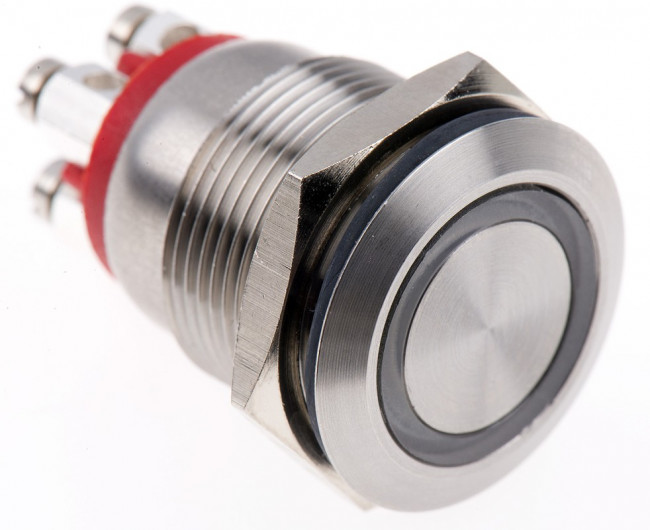 MPI002/TE/RD/24, Переключатель: антивандальный, Пол: 2, SPST-NO, 0,05A/24ВDC, IP66 MPI002/TE/RD/24, Переключатель: антивандальный, Пол: 2, SPST-NO, 0,05A/24ВDC, IP66