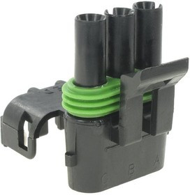 12015796, Automotive Connectors 3P F BLK CONN ASSY WP TWR 20 AMPS