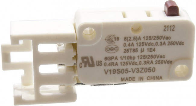 V19S05-V3Z050, микропереключатель SPDT 250В 5А rast 2.5 0.5N