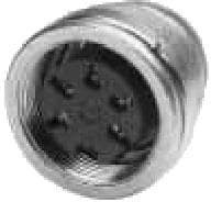 T3403-300, Circular DIN Connectors FEMALE RECEPTACLE 6 WAY