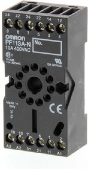 PF113A-N, 11 Pin 250V ac DIN Rail Relay Socket, for use with MKS Series PF113A-N, 11 Pin 250V ac DIN Rail Relay Socket, for use with MKS Series