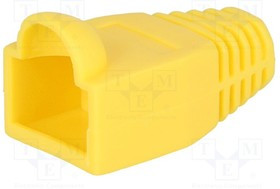 RJ45B/YELLOW, Корпус вилки RJ45, 6,5мм, Цвет желтый