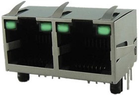 RJE392880400, Modular Connectors / Ethernet Connectors RA Two Port No shiield, no LED's RJE392880400, Modular Connectors / Ethernet Connectors RA Two Port No shiield, no LED's