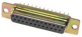 L77SDB25SVF, D SUB CONN, RCPT, DB, 25POS, SOLDER CUP