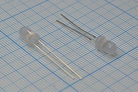 Мигающий светодиод 5 x 9 , красный/голубой, 1000, 45, матовый, ARL2-5013URBW-B; №5173 СДмиг 5 x 9 \кр/глб\ 1000\ 45\мат\ARL2-5013URBW-B