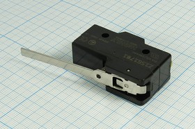 Микропереключатель 220В/15А, рычаг 65мм, 10216 ПКонц 49x17 x30\220\15\ON- (ON)\\L65\SF-6045\