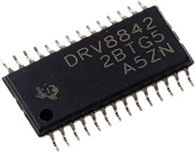 DRV8842PWP, DRV8842PWP, Brushed Motor Driver IC, 45 V 3.5A 28-Pin, HTSSOP