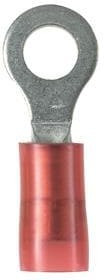 PN18-6R-C, TERMINAL, RING TONGUE, M3.5, 18AWG, RED