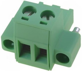 MSTB2.5/2STF5.08, Разъемный клеммник, 5,08мм, Кол-во полюс: 2, прямой, вилка, "мама"
