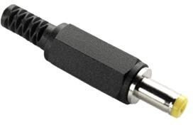 PP-014, DC Power Connectors power plug, 1.7 x 4.75 x 9.5 mm, straight, cable mount