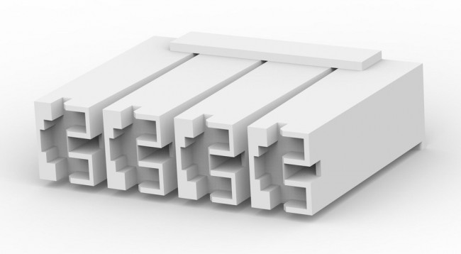 174429-1, Terminals 250 SER POSI-LOCK RCPT HSG 4P