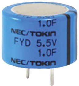 FYD0H473ZF, Суперконденсатор, THT, 0,047Ф, 5,5ВDC, -20-80%, Шаг: 5,08мм, 220Ом FYD0H473ZF, Суперконденсатор, THT, 0,047Ф, 5,5ВDC, -20-80%, Шаг: 5,08мм, 220Ом