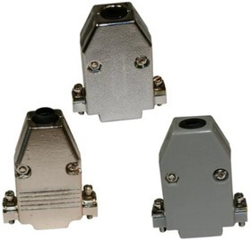979-050-030R121, 979 Series Zinc Alloy D Sub Backshell, 50 Way, Strain Relief