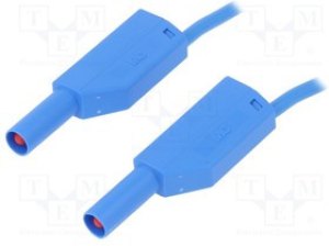 SLK425-E-20023, Измерительный провод, ПВХ, 2м, синий, 32А, Покрытие позолота