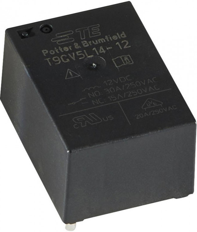 1558666-1, T9GS1L14-5, Реле 1 замык. 5VDC, 30A/250VAC SPST-NO