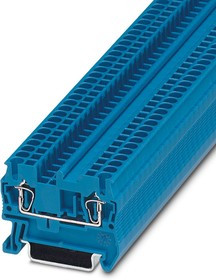 Клемма проходная ST 2,5 BU /5,2mm, пружинная, 2 присоед., 2,5(max 4)mm2, 24A, 800V, синяя Клемма проходная ST 2,5 BU /5,2mm, пружинная, 2 присоед., 2,5(max 4)mm2, 24A, 800V, синяя
