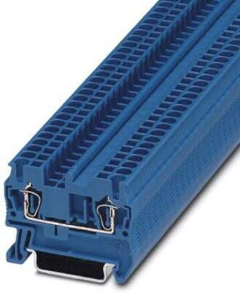 Клемма проходная ST 2,5 BU /5,2mm, пружинная, 2 присоед., 2,5(max 4)mm2, 24A, 800V, синяя Клемма проходная ST 2,5 BU /5,2mm, пружинная, 2 присоед., 2,5(max 4)mm2, 24A, 800V, синяя