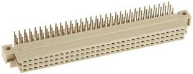 09732966801, Conn DIN 41612 F 96 POS 2.54mm Solder RA Thru-Hole