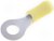 320569, TERMINAL, RING TONGUE 1/4IN CRIMP YELLOW 320569, TERMINAL, RING TONGUE 1/4IN CRIMP YELLOW