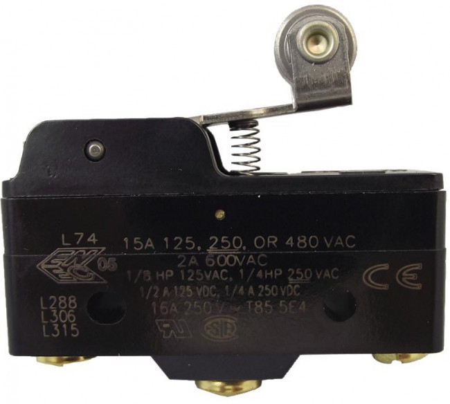 BZ-2RW822-A2, микропереключатель 15А рычаг BZ-2RW822-A2, микропереключатель 15А рычаг