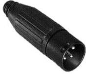 AAA7MPBAUZH, XLR Connectors 7P M SLD XLR PLS HND BLACK FINISH, Au PL