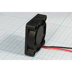 Вентилятор 40x40x10, напряжение 24В, ток 0,07А, выводы 2L, подшипник скольжения, RQD4010MS