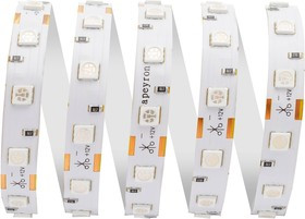 00-50 Светодиодная лента 12В, 14,4Вт/м, smd5050, 60д/м, IP20, подложка 10мм, 5м, син.