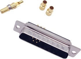 682M9W4103L001, COMBO D-SUB CONN, PLUG, DB-9W4, PANEL