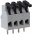 AST0250404, Клеммная колодка типа провод к плате, 5 мм, 4 вывод(-ов), 28 AWG, 14 AWG, 1 мм², Вставной Замок