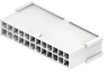 4282-3-24-D, Conn Housing PL 24 POS 4.2mm Crimp ST Cable Mount White Bag