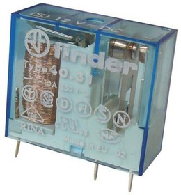 Finder, Миниатюрное реле; 1 перекидной контакт 10А ;= 12В DC;, 403190120000