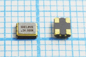 Кварцевый генератор 24000, SMD03225C4, 1,8В, SOC3, CM Кварцевый генератор 24000, SMD03225C4, 1,8В, SOC3, CM