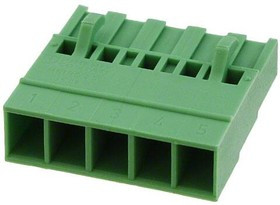 1808845, Pluggable Terminal Blocks 5 Pos 5.08mm pitch Plug 20-14 AWG Crimp