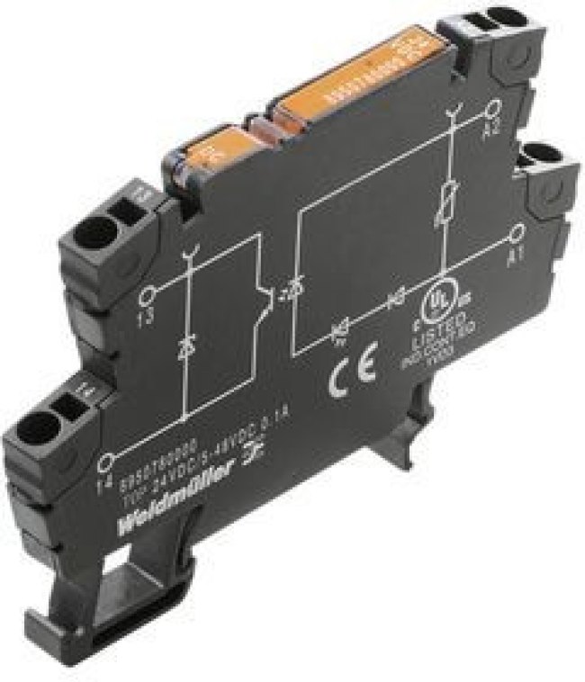 8950980000, Solid State Relay, TERMOPTO, 1NO, 500mA, 48V, Push-In Terminal
