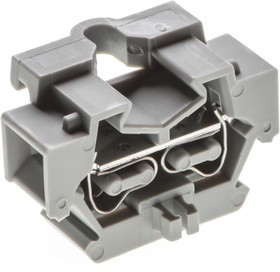 WS1.5-DB-01P-11-00AH, 2-пров. модульная клемма, 0,08-1,5 мм2, серая