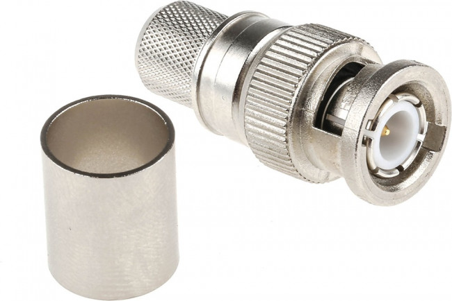 J01000A0059, 50 Straight Cable Mount, BNC Connector, Plug, RG213/U J01000A0059, 50 Straight Cable Mount, BNC Connector, Plug, RG213/U