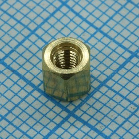 KLS8-DBK-M3-E5.0-L 5.0, Стойки латунные, без покрытия отверстие-отверстие