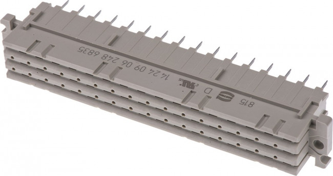 09032646821, DIN 41612 Connectors 64P TYPE C FEMALE STRT WRAP POST 09032646821, DIN 41612 Connectors 64P TYPE C FEMALE STRT WRAP POST