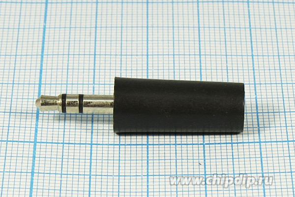 Вилка 3.5 стерео, контакты 3C, на кабель, бакелит