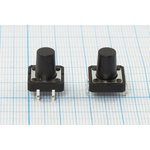 Тактовая кнопка, 12x12x18, алгоритм работы NO, контакты 4PF, TS-2201