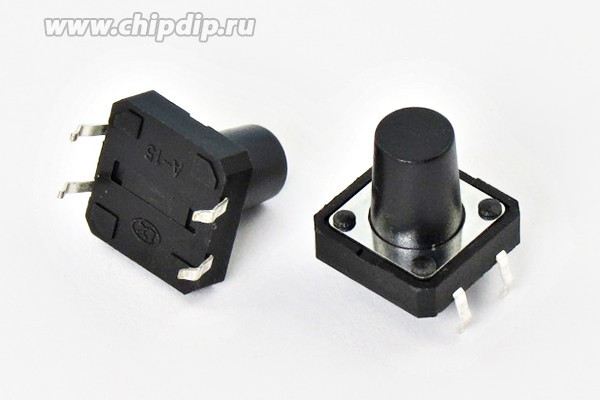 Тактовая кнопка, 12x12x18, алгоритм работы NO, контакты 4PF, TS-2201