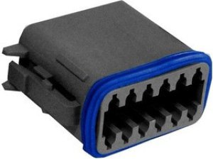 PX0105S12ABK, Разъем: провод-провод, PX0, вилка, "мама", PIN: 12, IP68, на провод