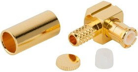 252119, RF Connectors / Coaxial Connectors MCX R/A CRIMP PLUG 316 GOLD DB