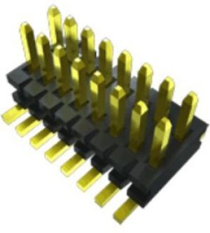 FTE-110-01-G-DV-ES-A, FTE Series Vertical Pin Header, 20 Contact(s), 0.8mm Pitch, 2 Row(s), Unshrouded