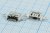 Разъем microUSB розетка, тип B, контакты 7C2отв, на плату, угловой, SMD, microUSBB7SD2 Разъем microUSB розетка, тип B, контакты 7C2отв, на плату, угловой, SMD, microUSBB7SD2