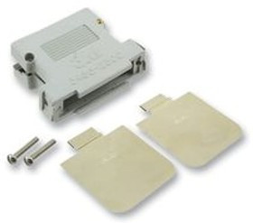 3357-4125, D-Sub Backshells DSUB JUNC SHELL PLUG 25POS POLYESTER GRA