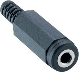 1520 02, Jack Socket, Straight, Nickel, 3.5 mm, Poles - 3